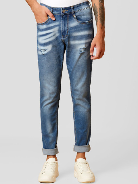 

MARCA Disati Men Blue Super Skinny Fit Mildly Distressed Heavy Fade Jeans