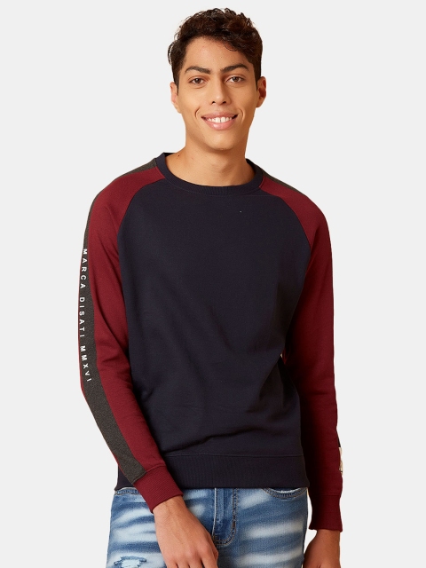 

MARCA Disati Men Navy Blue Sweatshirt