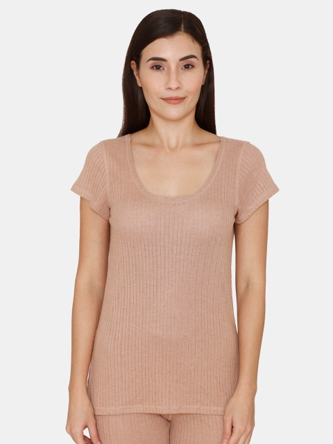 

Zivame Brown Regular Top