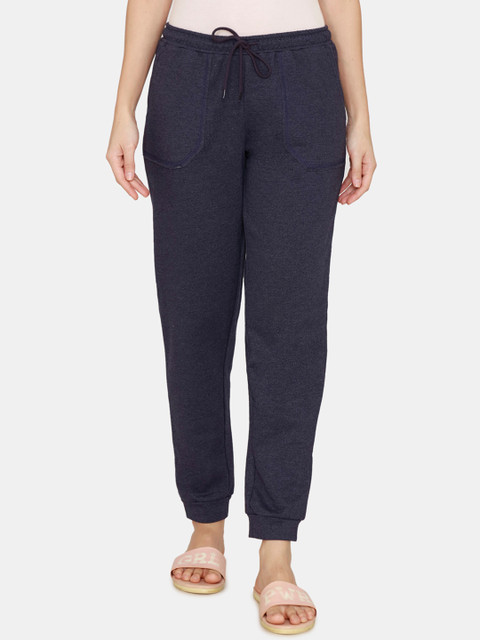 

Zivame Women Charcoal Solid Regular Fit Joggers