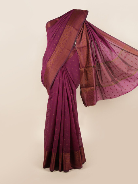 

Pothys Magenta Ethnic Motifs Saree