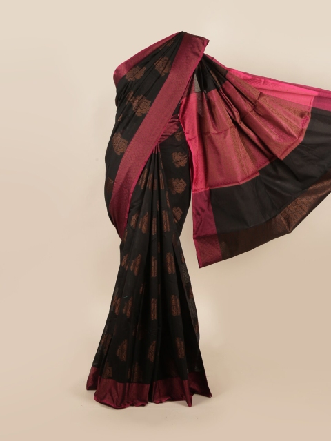 

Pothys Black & Gold-Toned Saree