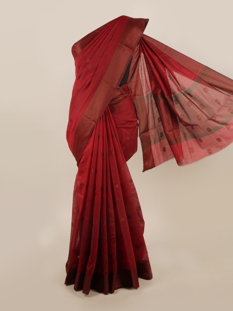 

Pothys Maroon Woven Design Saree