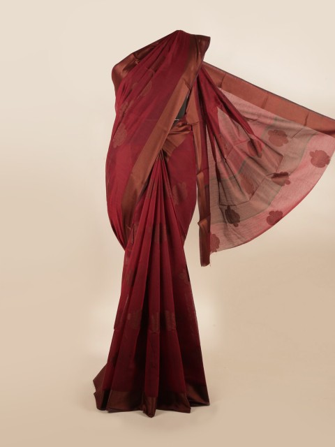 

Pothys Maroon Woven Design Saree