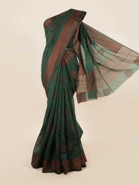 

Pothys Green Woven Designed Cotton Blend Saree