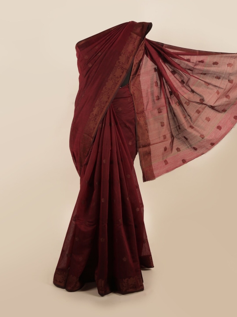 

Pothys Maroon Woven Design Saree