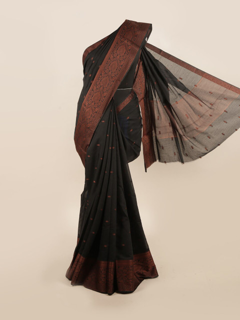 

Pothys Black Woven Design Saree