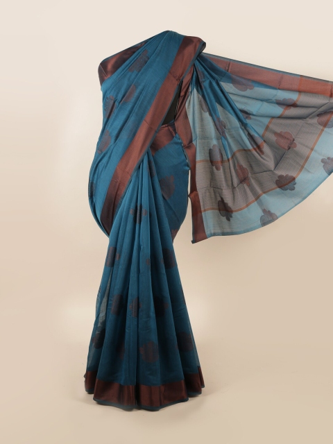 

Pothys Blue Woven Designed Cotton Blend Saree