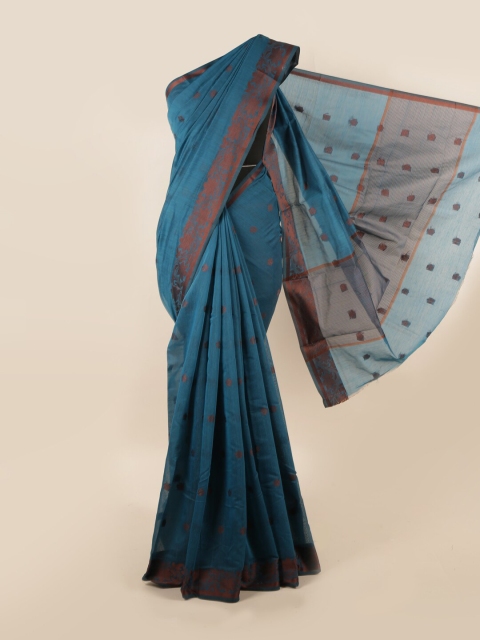 

Pothys Blue Ethnic Motifs Saree