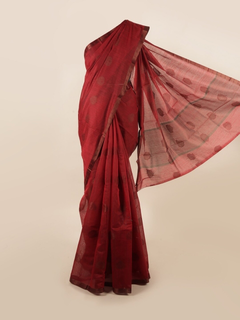 

Pothys Maroon Woven Design Saree