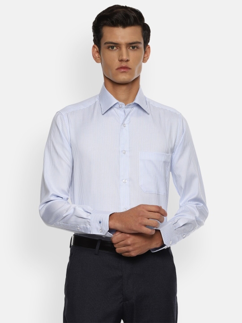 

Louis Philippe Men Blue Opaque Formal Shirt