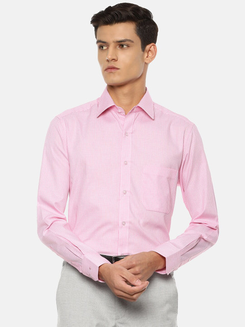 

Louis Philippe Men Pink Opaque Formal Shirt