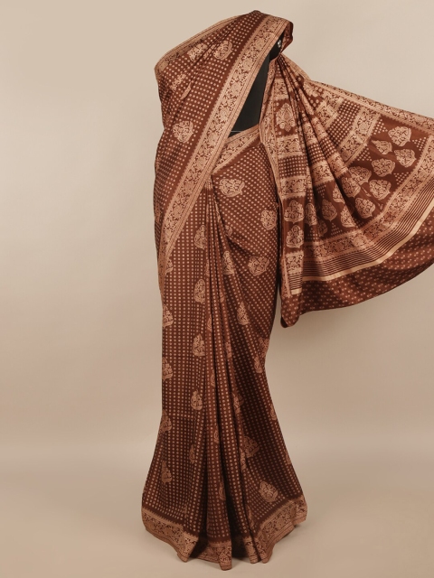 

Pothys Brown Ethnic Motifs Saree