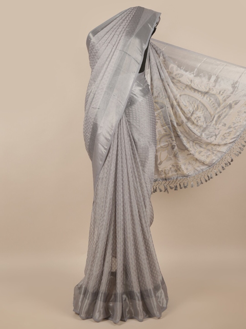 

Pothys Grey & Beige Printed Saree