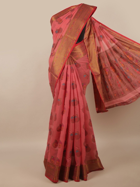 

Pothys Pink Floral Saree