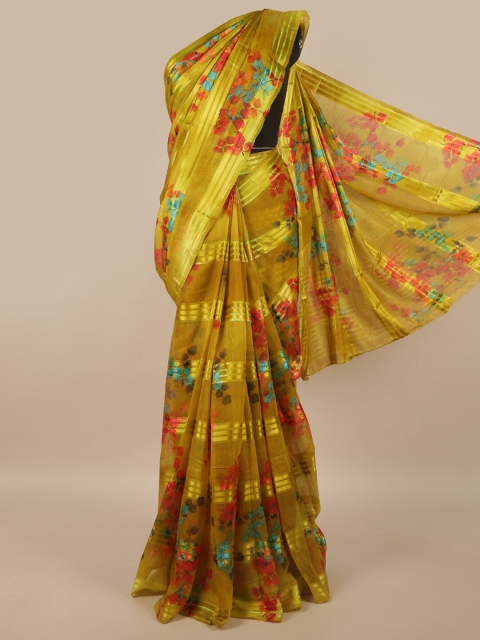 

Pothys Green Striped Saree