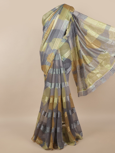 

Pothys Grey Striped Saree