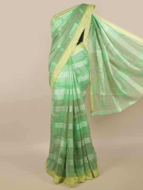 

Pothys Green & Beige Saree