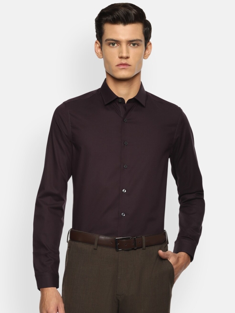 

Louis Philippe Men Purple Slim Fit Opaque Formal Shirt