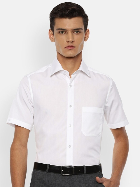 

Louis Philippe Men White Opaque Formal Shirt