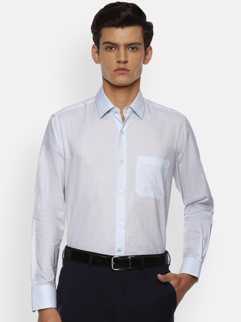 

Luxure by Louis Philippe Men Blue Opaque Formal Shirt