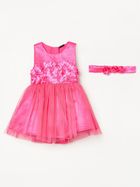 

Juniors by Lifestyle Pink Cotton Tulle Dress