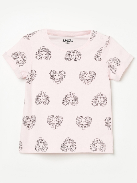 

Juniors by Lifestyle Pink & Black Regular Top