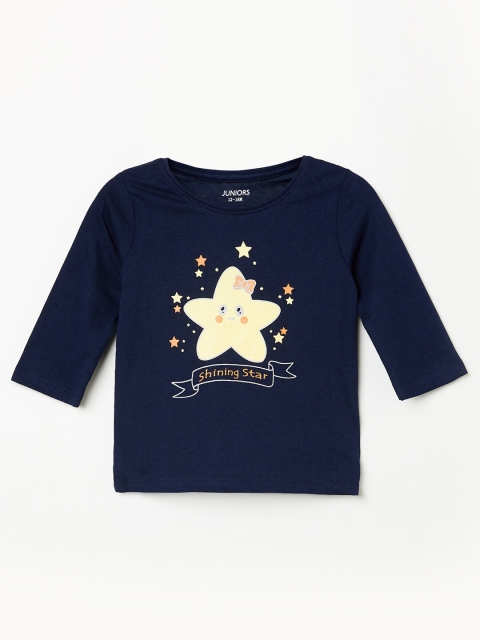 

Juniors by Lifestyle Navy Blue Regular Top