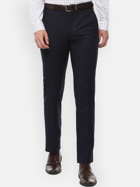 

Louis Philippe Men Navy Blue Formal Trousers