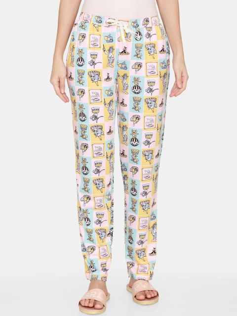 

Zivame Tom & Jerry Knit Cotton Pyjama, Multi