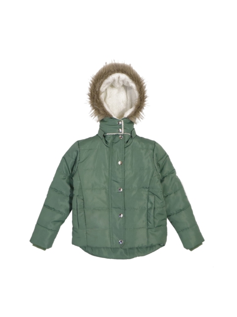 

GOJI Kids Green Hooded Puffer Jacket