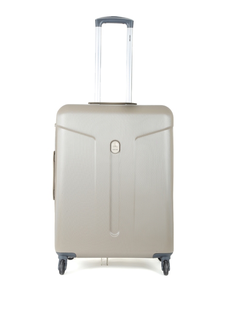 

DELSEY Unisex Beige Textured Medium Trolley Suitcase