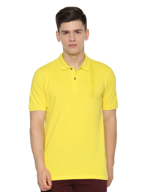 

Allen Solly Men Yellow Polo Collar T-shirt