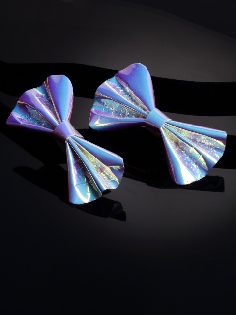 

VOGUE PANASH Women Set Of 2 Blue Light Bow Alligator Hair Clip