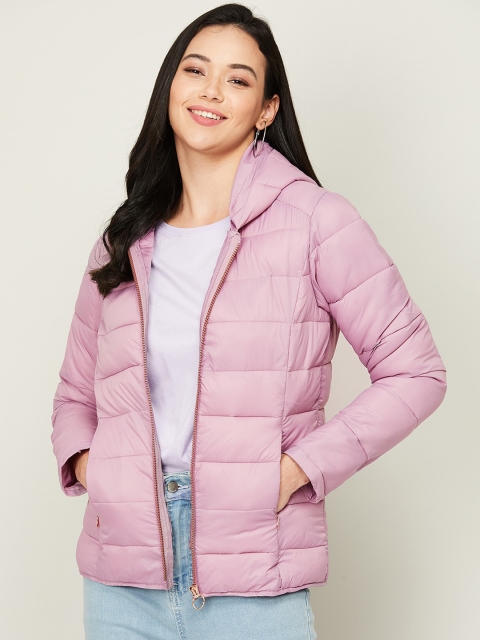 

Bossini Women Purple Colourblocked Padded Jacket