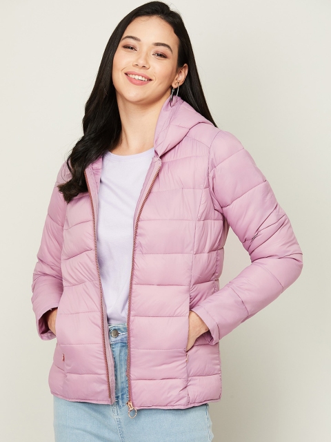 

Bossini Women Purple Colourblocked Padded Jacket