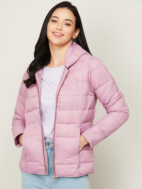 

Bossini Women Purple Colourblocked Padded Jacket