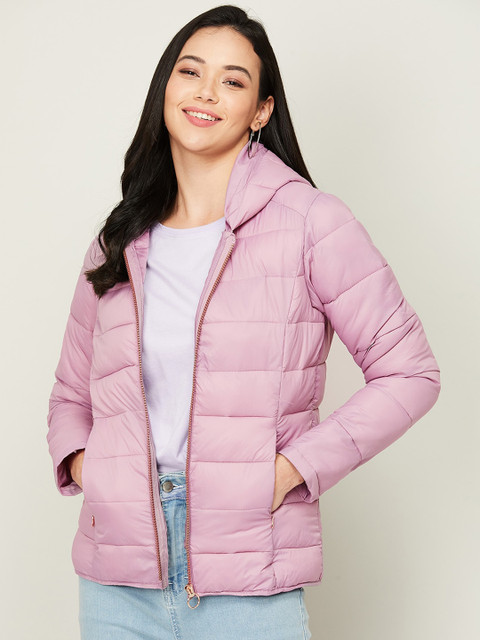 

Bossini Women Purple Colourblocked Padded Jacket