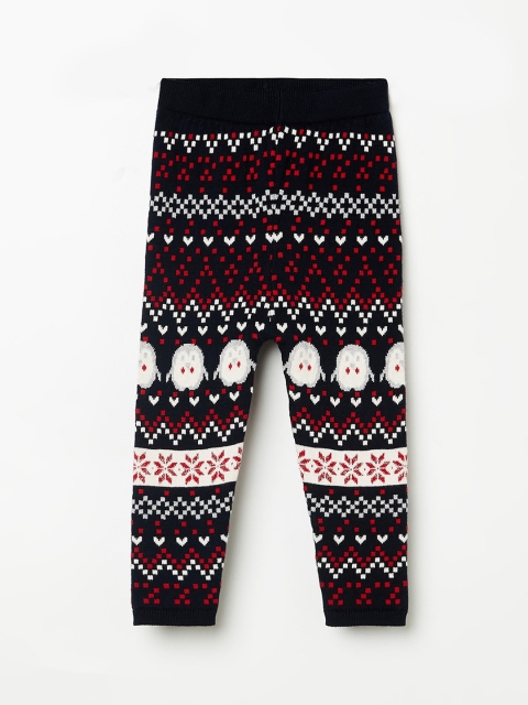 

Juniors by Lifestyle Girls Navy Blue Printed Joggers