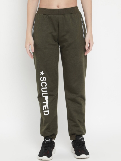 

V2 Value & Variety Women Olive Green Printed Lounge Pants