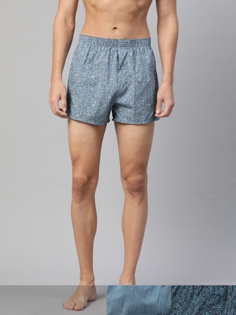

Marks & Spencer Men Pack of 3 Cotton Boxers, Blue