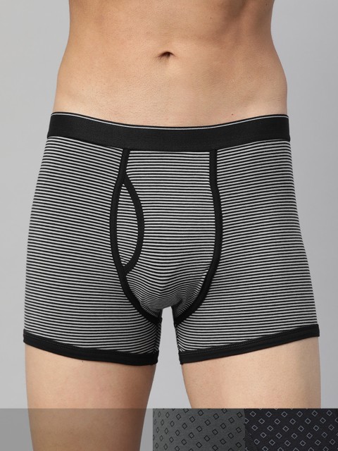 

Marks & Spencer Men Pack of 3 Printed Cotton Stretch Cool & Fresh Trunks, Black