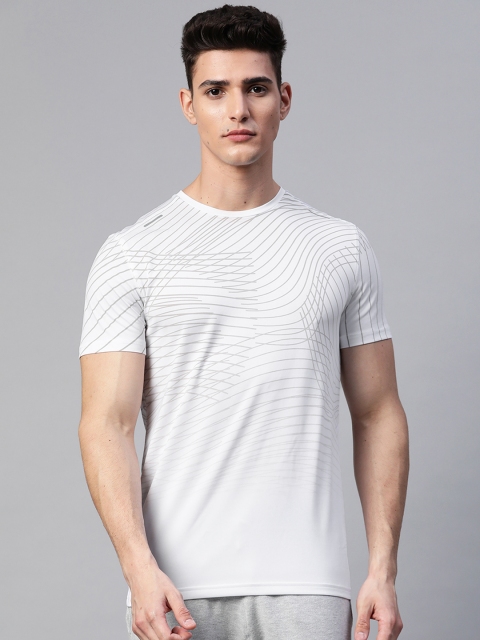 

Marks & Spencer Men White & Grey Abstract Print T-shirt