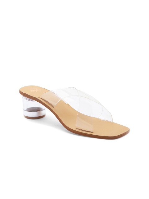 

Sole To Soul Transparent Block Sandals