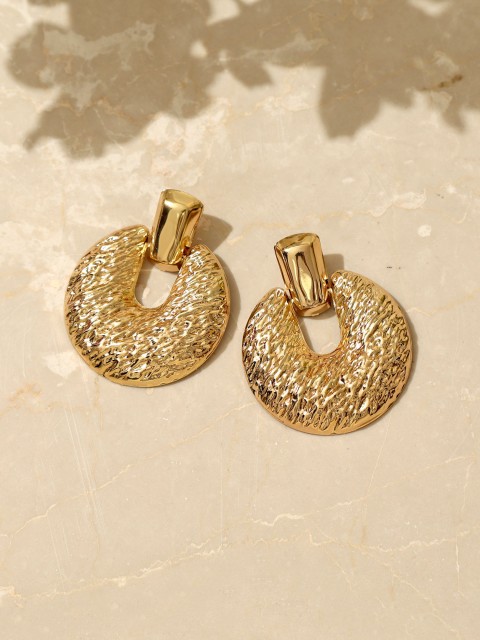 

Pipa Bella Gold-Plated Circular Drop Earrings