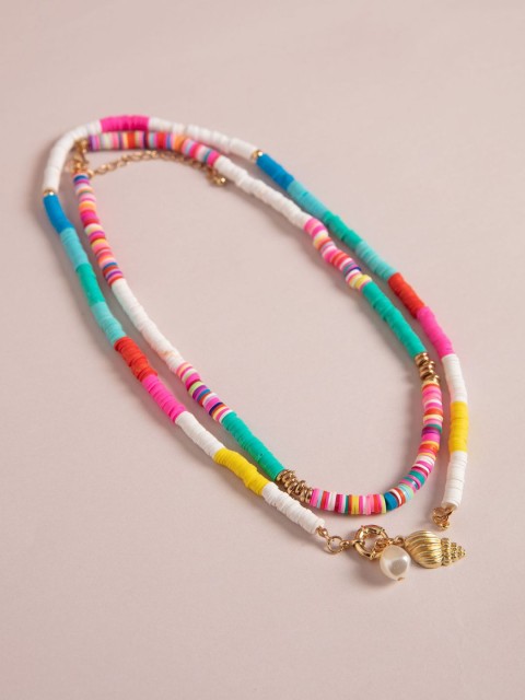 

Pipa Bella Set of 2 Multicoloured Beaded Necklace, Multi