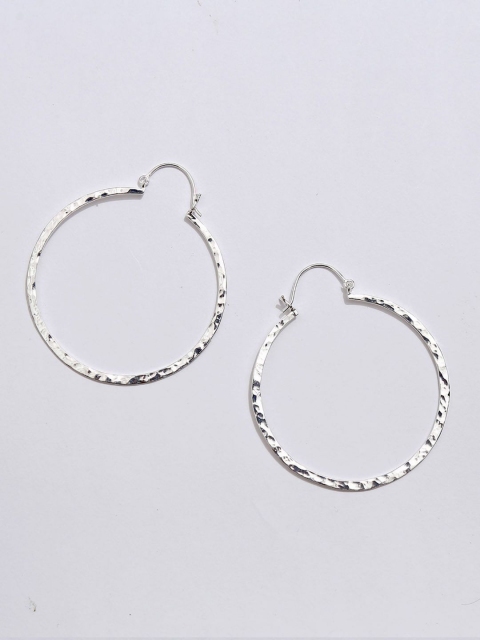 

Pipa Bella Silver-Toned Circular Hoop Earrings