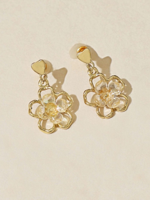 

Pipa Bella Gold-Toned Floral Drop Earrings