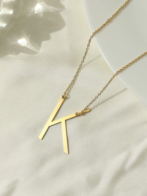 

Pipa Bella 18K Gold-Plated K Initial Necklace