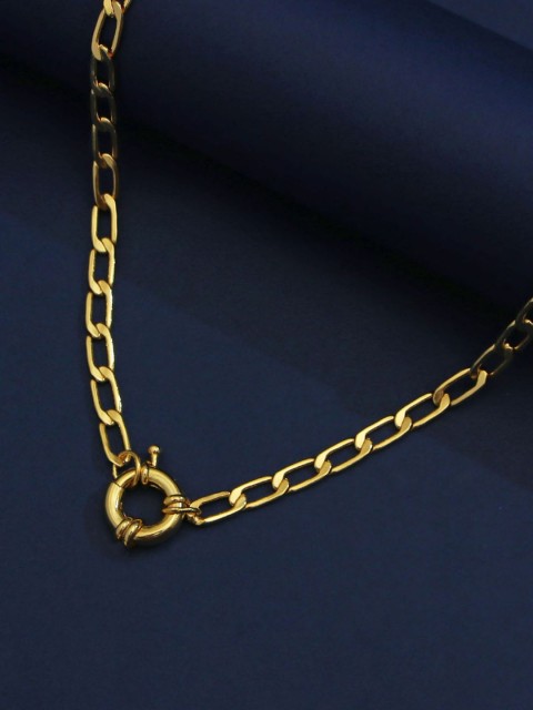 

Pipa Bella Women Gold-Plated Brass Necklace With Sailor Clasp Detail